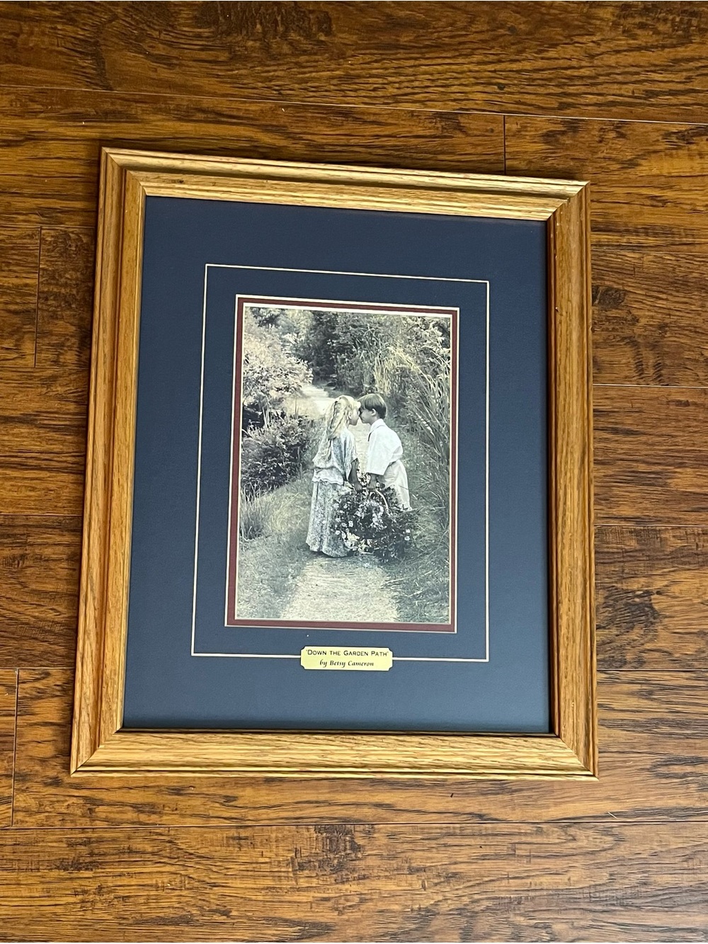 Vtg Down the Garden Path Print by Betsy Cameron